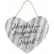 Gift Corral Heart Shaped Metal Sign