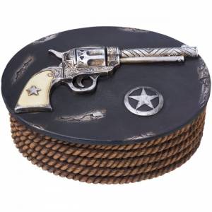 Gift Corral Pistol Trinket Box