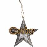 Gift Corral Cowboy Star Ornament