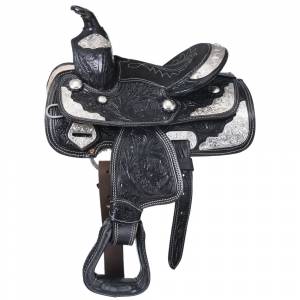 Tough-1 Miniature Mccoy Trail Saddle With Silver Accents