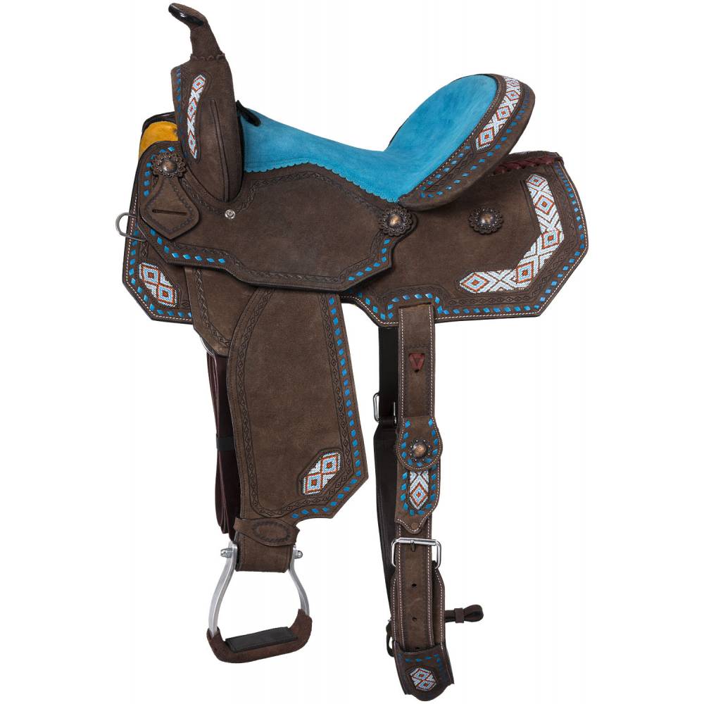 Tough-1 Buckstitch Barrel Saddle Pad