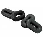 Roma Rubber Martingale Stoppers - Black