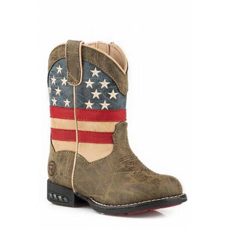 Roper Toddler Patriot Western Lights Lite Up Boots