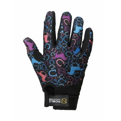 Noble Equestrian Perfect Fit Glove - Multi Running Horses