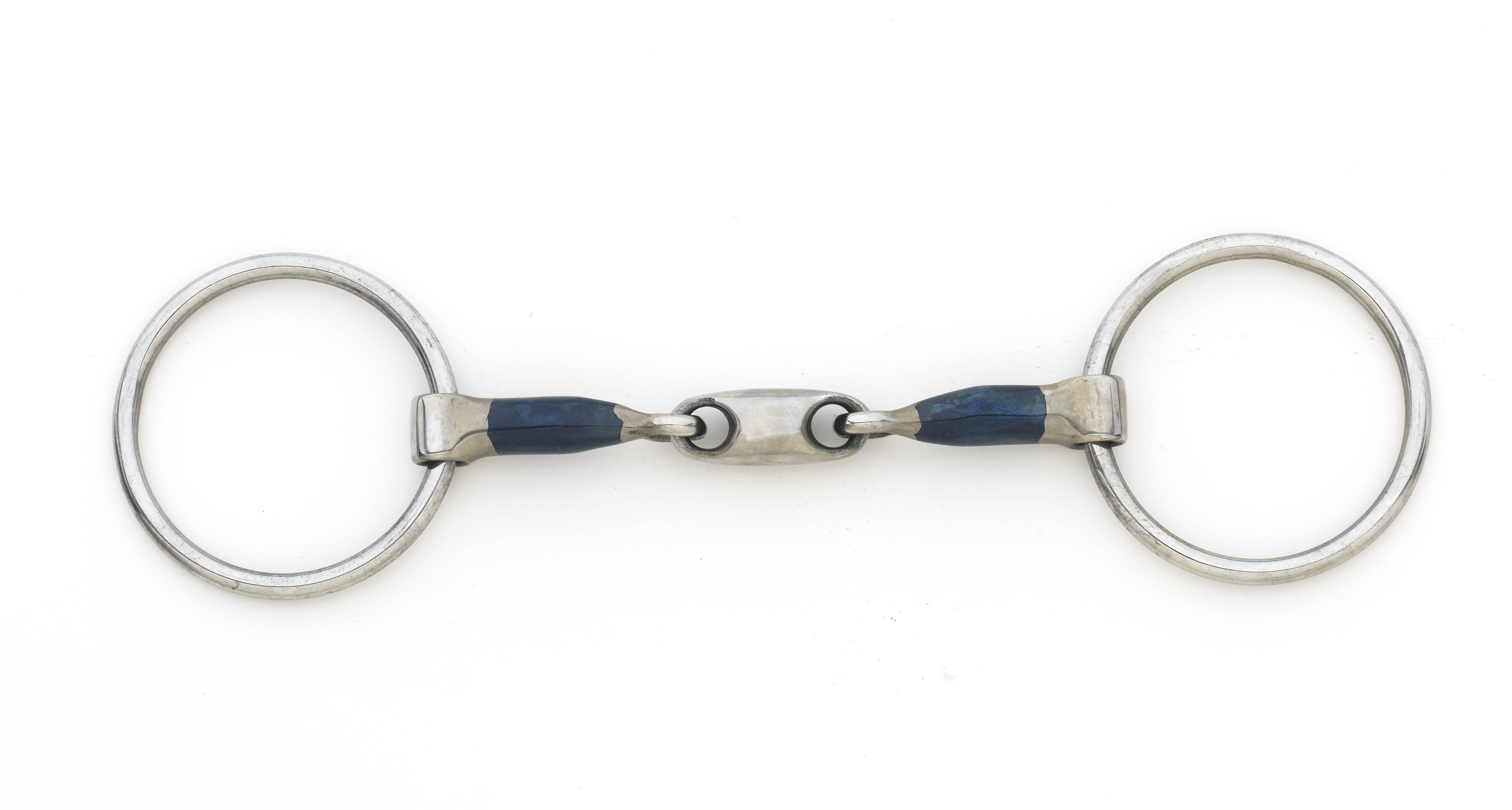 Centaur Blue Steel Medium Oval Link Loose Ring