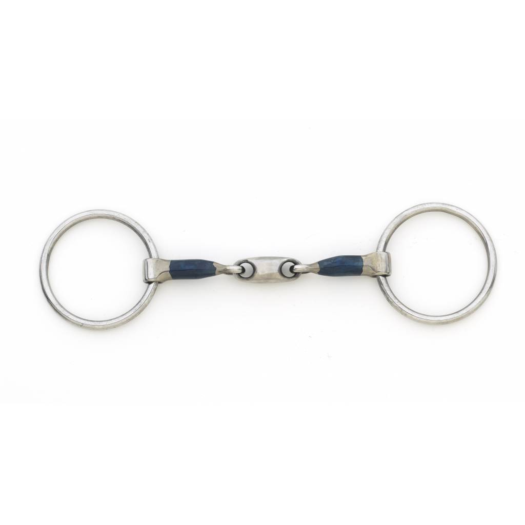 Centaur Blue Steel Medium Oval Link Loose Ring