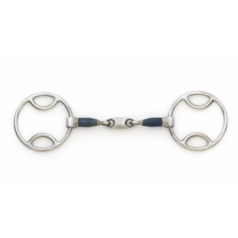 Centaur Blue Steel Oval Link Loop Ring Gag
