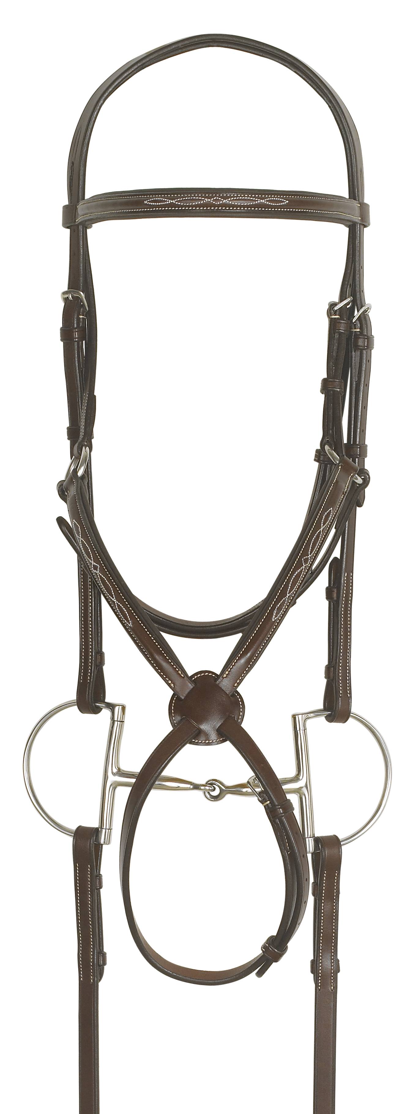 Ovation Elite Fancy Raised Figure-8 Comfort Crown Padded Bridle