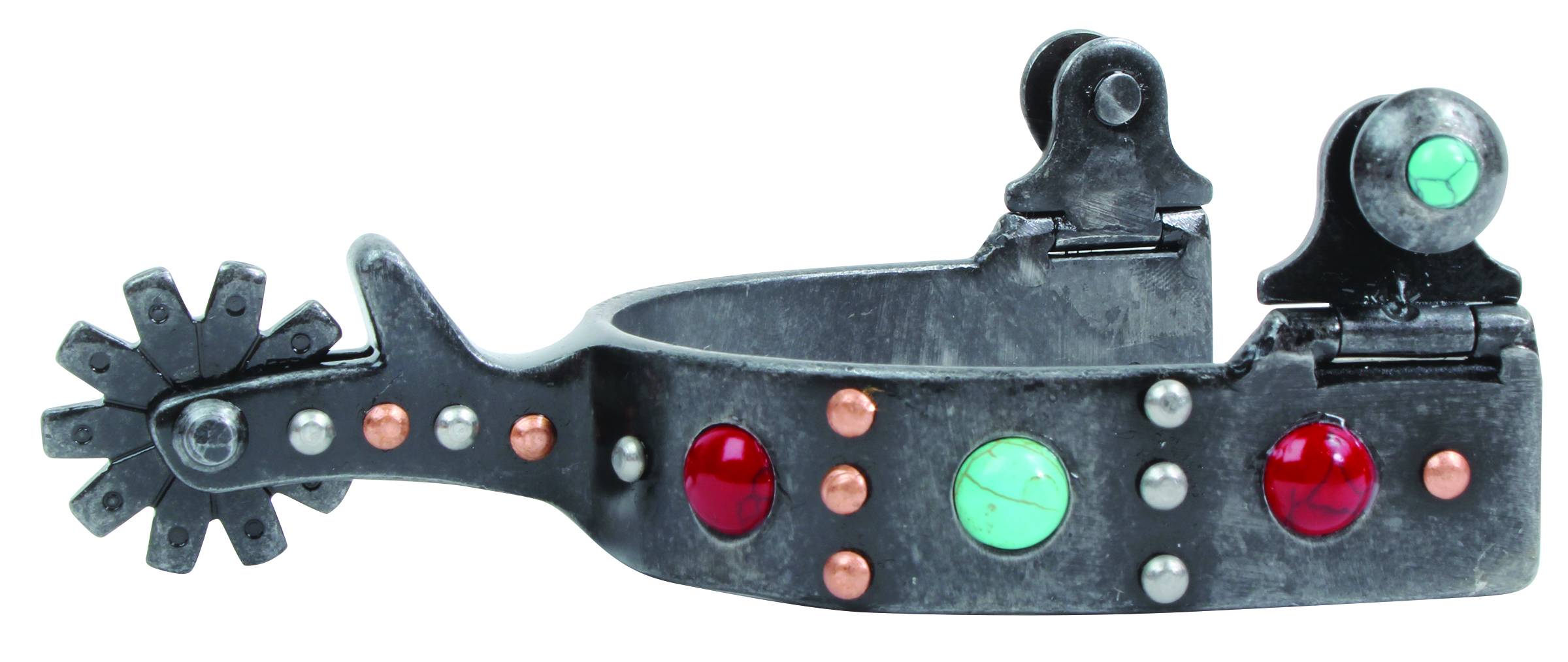PROFESSIONAL'S CHOICE Men's PC 1in Red Dot Spurs (PCSP-140-RED)