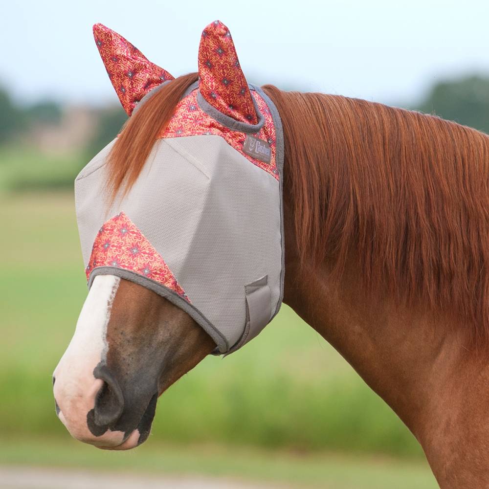 Cashel Fly Mask with Ears Mango Flash HorseLoverZ