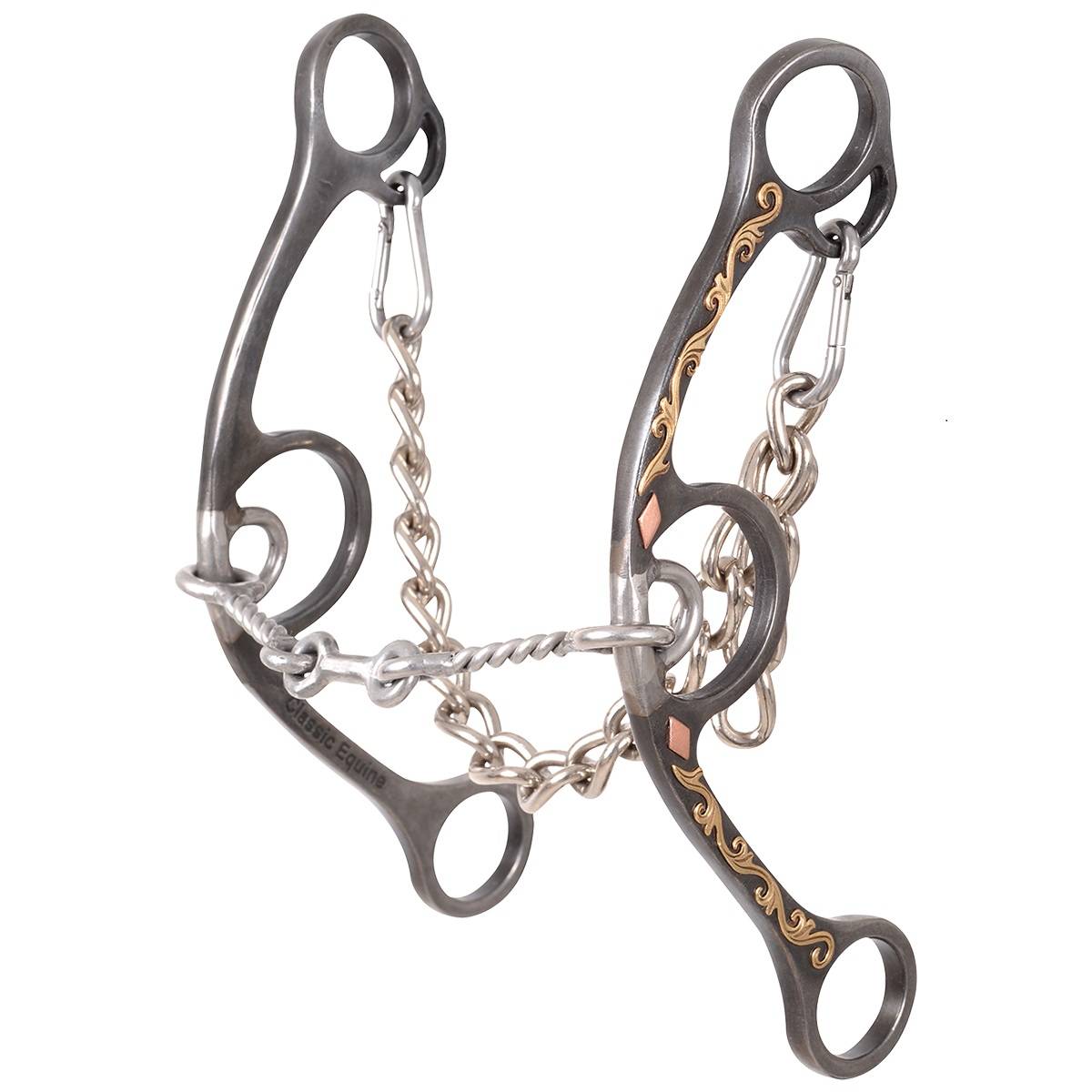 Classic Equine Diamond Long Shank II Small Twisted Wire Dogbone