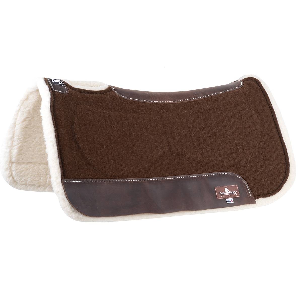Classic Equine Zone Felt/Fleece Western Saddle Pad