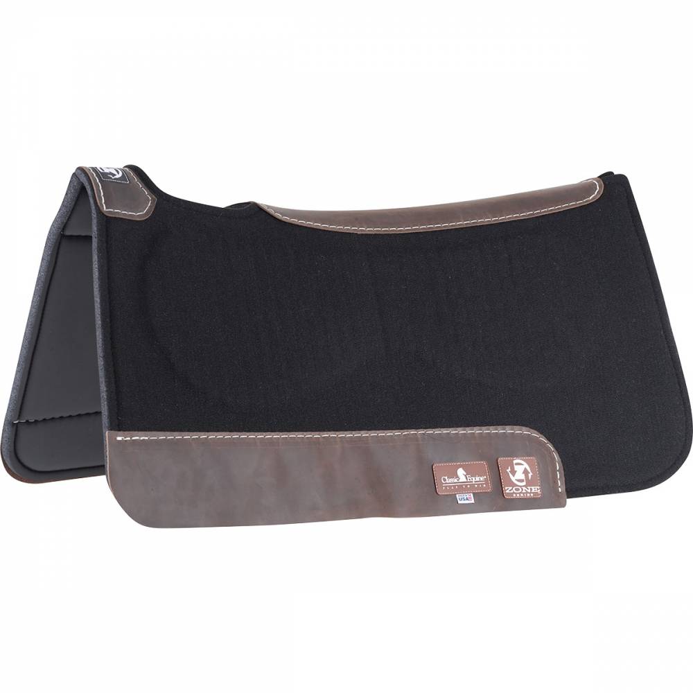 Classic Equine Zone Felt/Felt Western Saddle Pad HorseLoverZ
