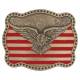 Montana Silversmiths Miner's Finish Scalloped American Eagle Buckle
