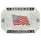 Montana Silversmiths American Cowboy Flag Buckle