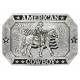Montana Silversmiths Antiqued American Cowboy Riding for the Brand Buckle