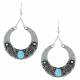 Montana Silversmiths Bohemian Cresent Turquoise Earrings Attitude Jewelry