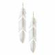 Montana Silversmiths Rose Gold Long Feather Earrings