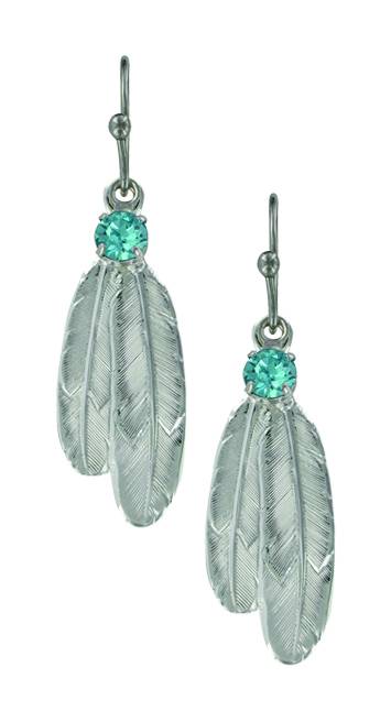 Montana Silversmiths Gift of Freedom Feather Earrings