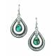 Montana Silversmiths Hitched Turquoise Teardrop Earrings