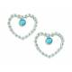 Montana Silversmiths Beads of My Heart Opal Earrings