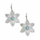 Montana Silversmiths Blue Daisy Flower Earrings