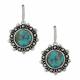 Montana Silversmiths Beaded Flower Turquoise Earrings