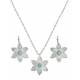Montana Silversmiths Blue Daisy Flower Jewelry Set