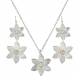Montana Silversmiths Double Flower Rose Jewelry Set