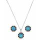Montana Silversmiths Opal Button Flower Jewelry Set