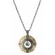 Montana Silversmiths Two Tone Aztec Circle Hoop Necklace