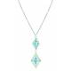 Montana Silversmiths Aquamarine Diamond Necklace