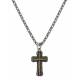 Montana Silversmiths Two Tone Stainless Cross Necklace