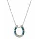 Montana Silversmiths Opal Inlay Horseshoe Necklace