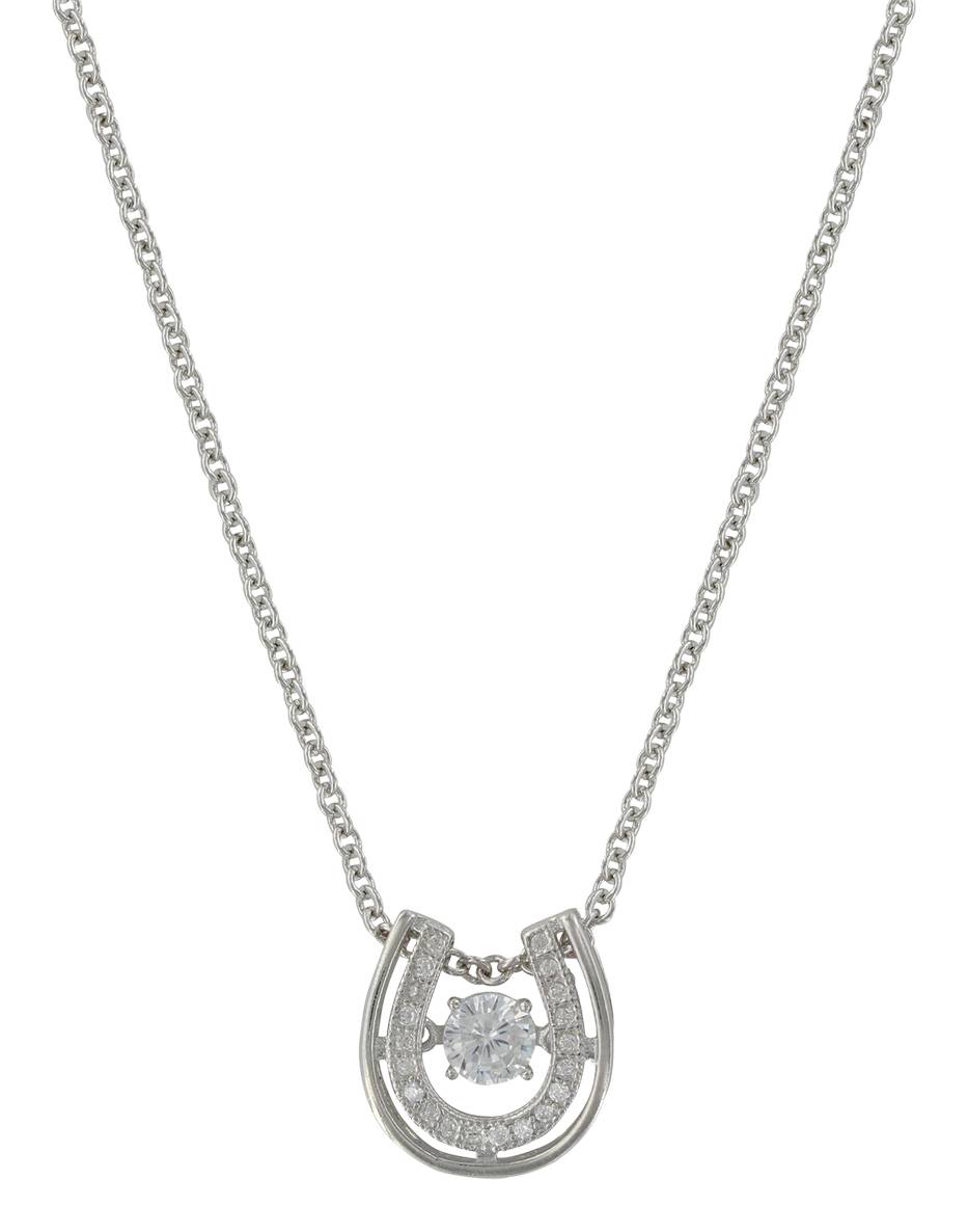 Montana Silversmiths Dancing with Luck Horseshoe Necklace