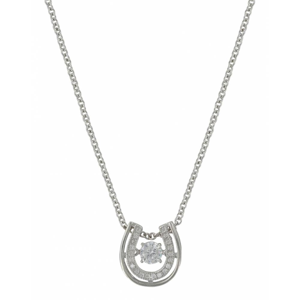 Montana Silversmiths Dancing Horseshoe Necklace HorseLoverZ Montana Silversmiths Dancing Horseshoe Necklace HorseLoverZ