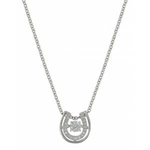 Montana Silversmiths Dancing with Luck Horseshoe Necklace