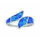 Montana Silversmiths River of Lights Dueling Waves Opal Ring