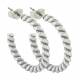 Montana Silversmiths Sterling Silver Rope Hoop Earrings