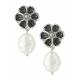Montana Silversmiths Flower Pearl Drop Earrings