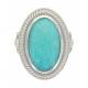 Montana Silversmiths Sterling Silver Amazonite Rope Ring