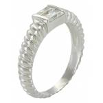 Montana Silversmiths Double Baguette Rope Ring