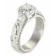 Montana Silversmiths Nature's Groove Solitaire Ring