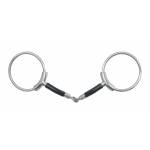 Metalab Francois Gauthier Clinician O-Ring Pinchless Snaffle With Rubber Covered Bars