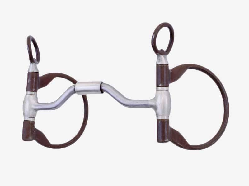 Metalab FG Clinician Ported Hinged D-Ring Snaffle Bit