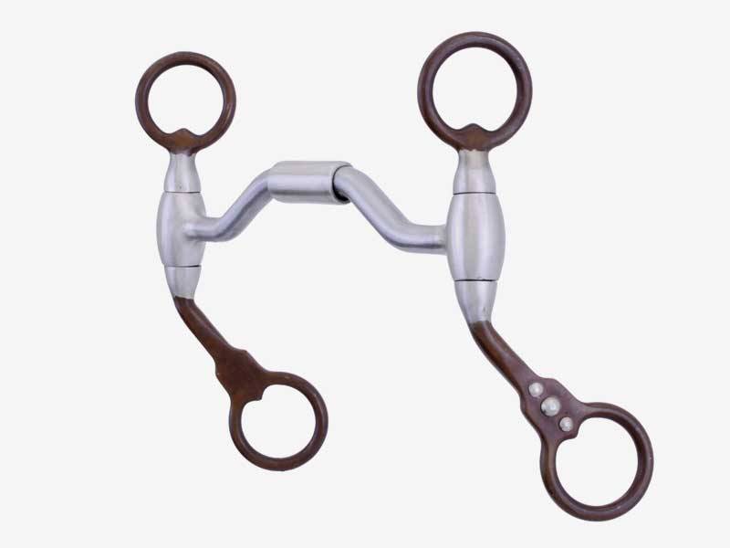 Metalab FG Antique Low Port Hinged Futurity Pony Bit