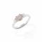 Kelly Herd Small Three Stone Rose 14k Gold Horseshoe Ring - Sterling Silver