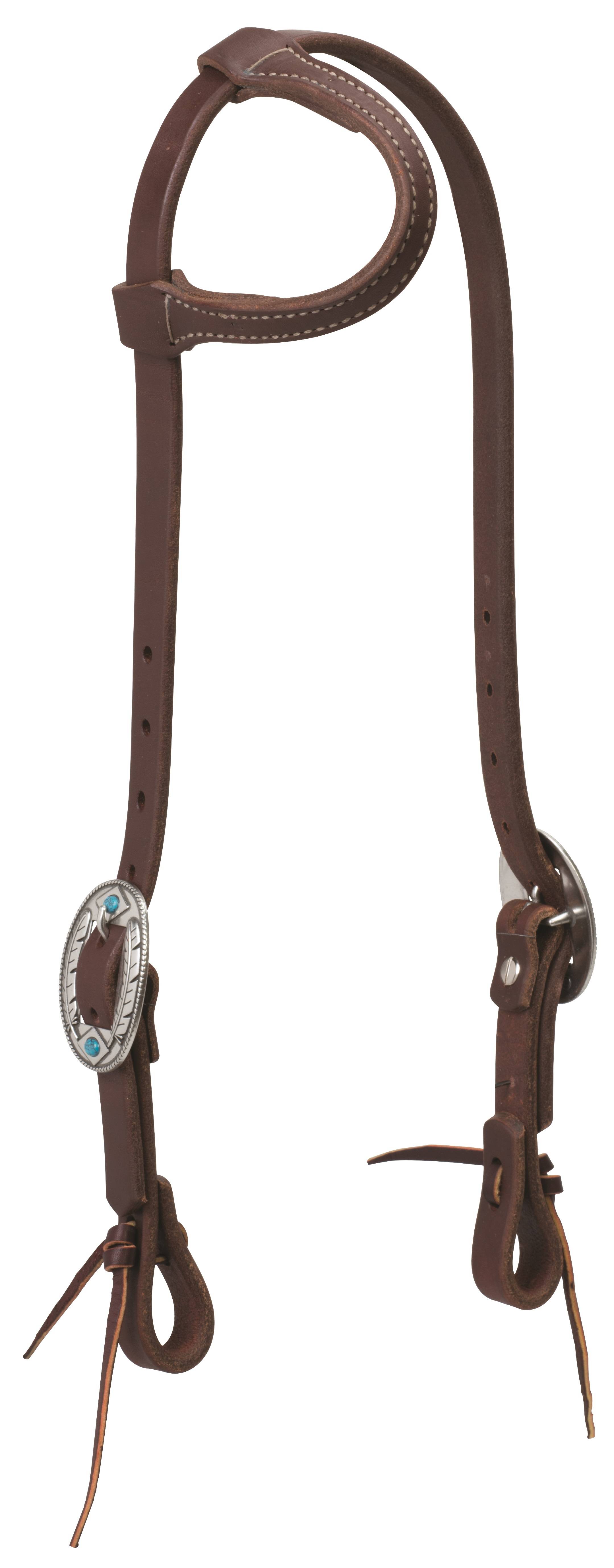 Weaver Working Tack Feather Designer Hardware Sliding Ear Headstall
