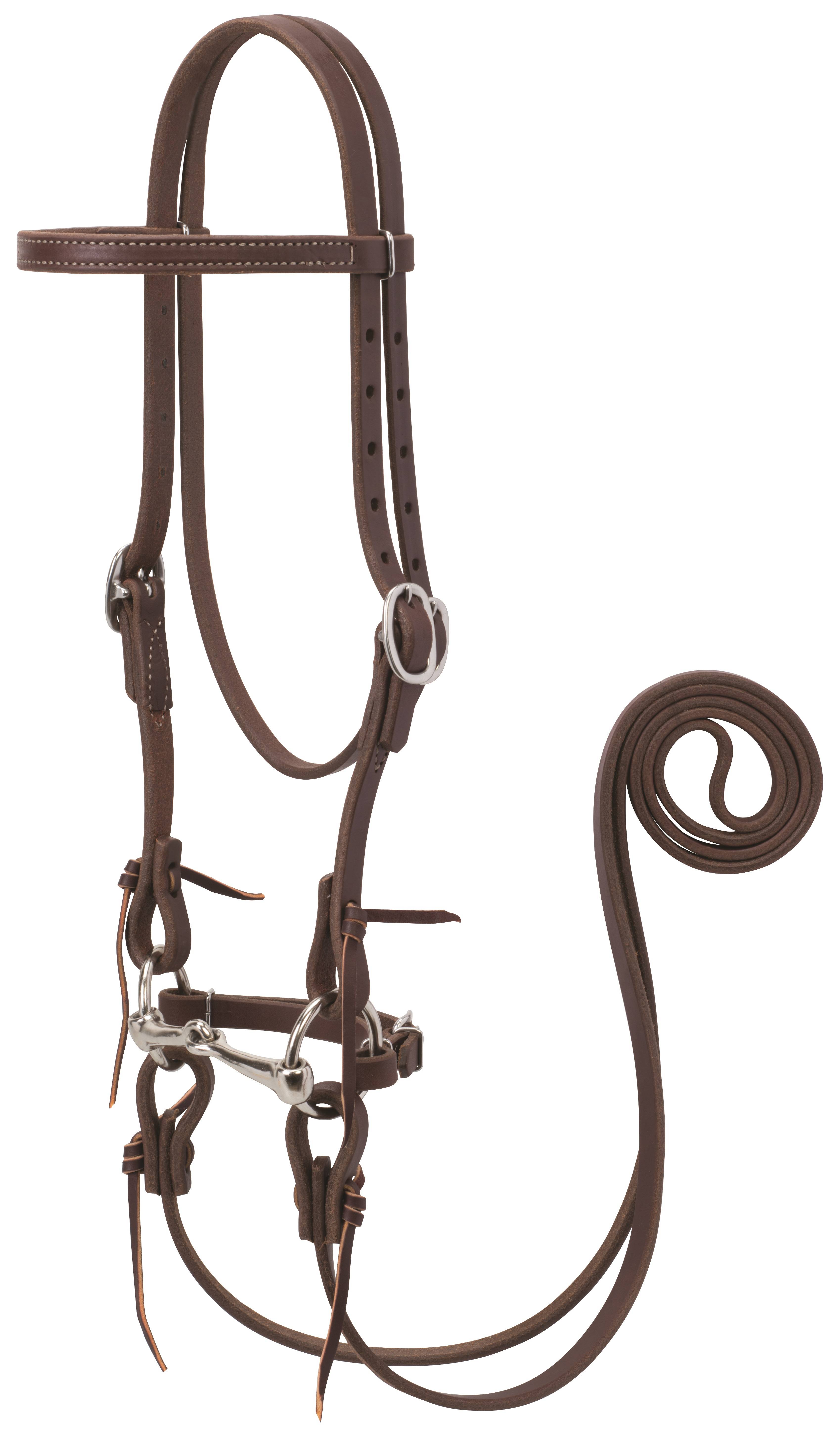 Weaver Working Tack Pony Bridle - 4-1/4" Snaffle Mouth Bit