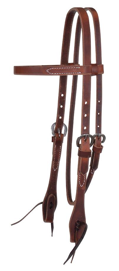 Circle Y Classic Smooth Rosewood Harness Browband Headstall